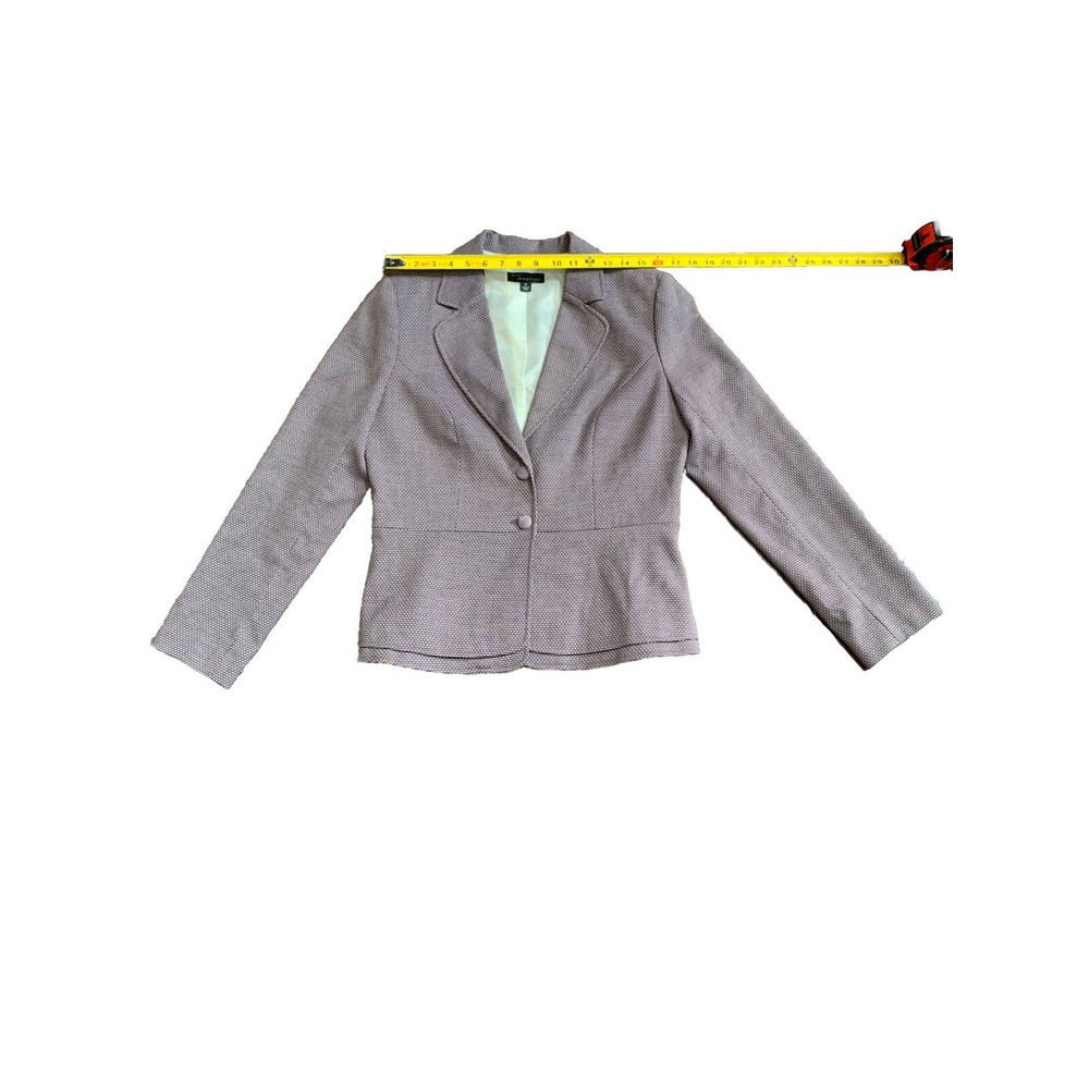 NWT Atelier Women’s Purple Sz 10 Dotted Button Up Suit Jacket